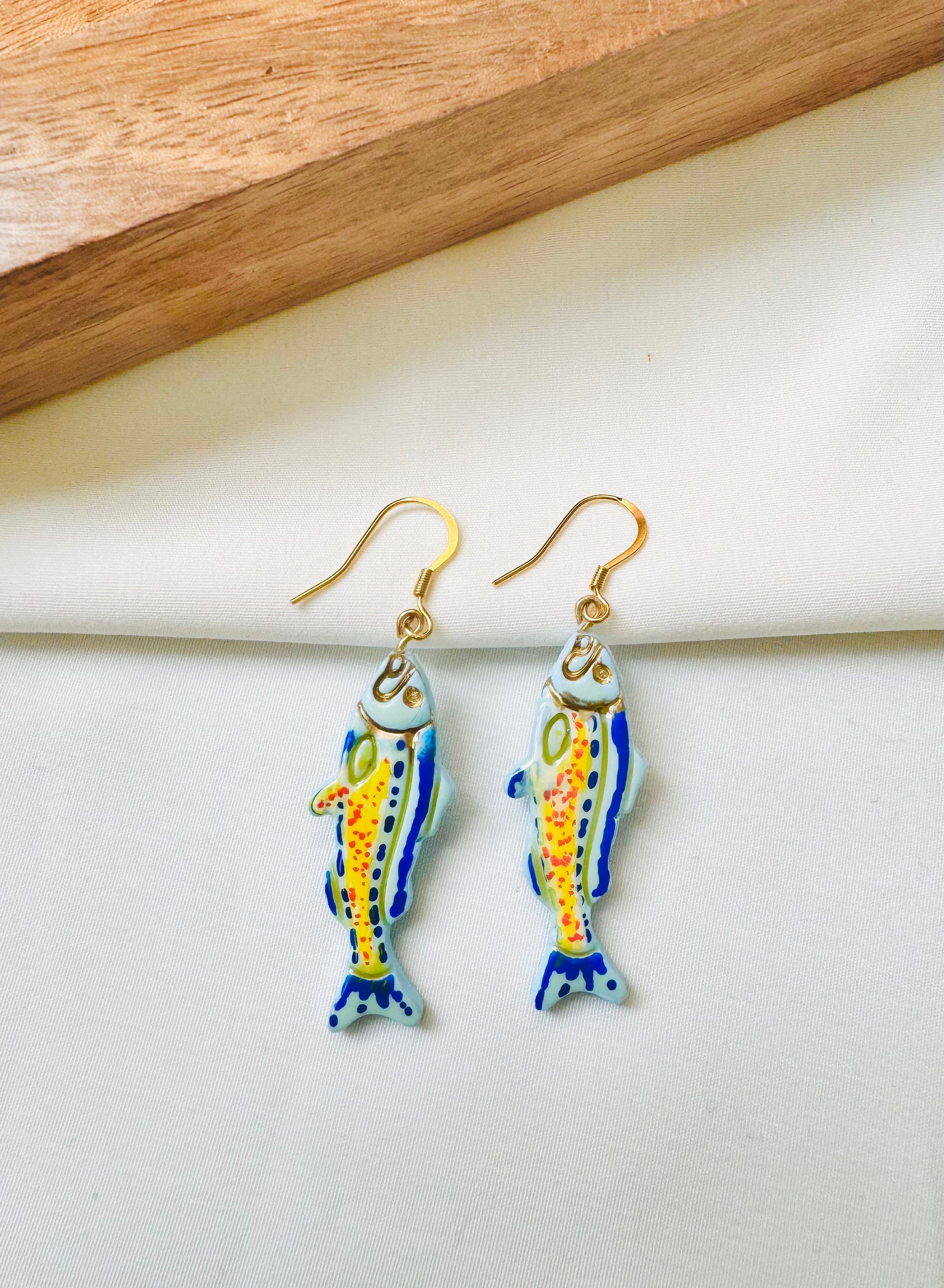 Sardines Earrings | Fish Earrings | Polymer Clay Earrings