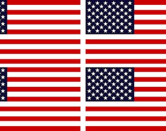 American Flag Decals 4 Pack 5,75 &quot;bij 3&quot; helmstickers
