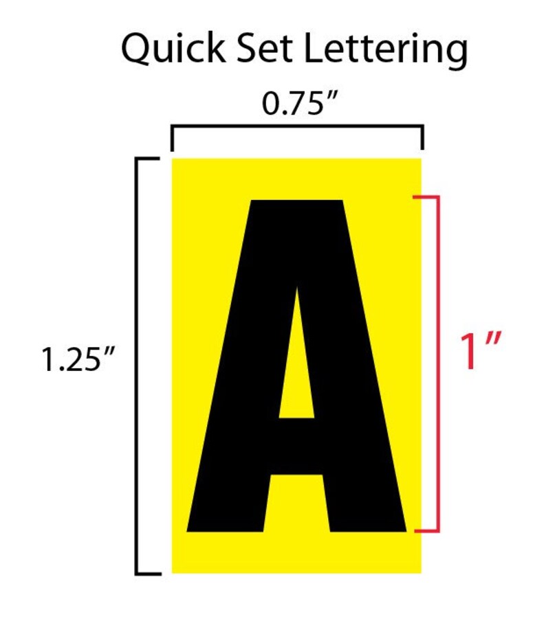 Peel and Stick Letters 1 Inch NUMBERS ONLY COMBO White on Black - Etsy