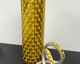 30 FOOT ROLL Engine Turn Gold  Vinyl Striping, Pin Striping, Accent tape
