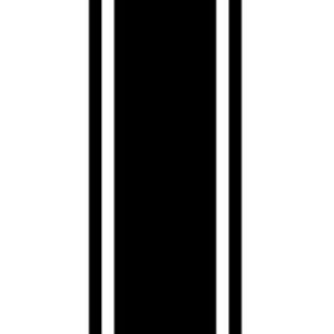 Puede incluir: Dos finas rayas blancas sobre un fondo negro.