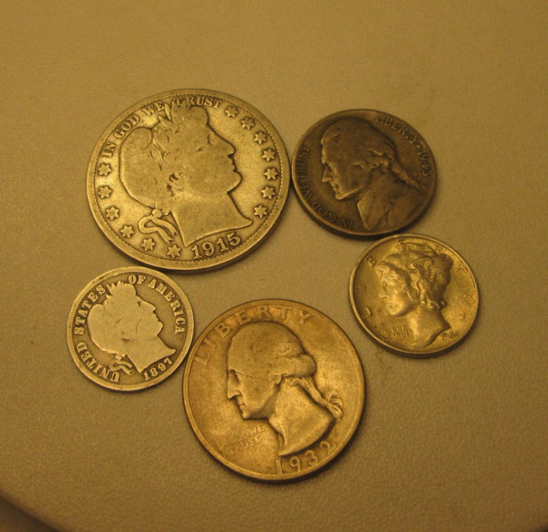 Silver United States Coins Pre1965 PRICE DROP Etsy