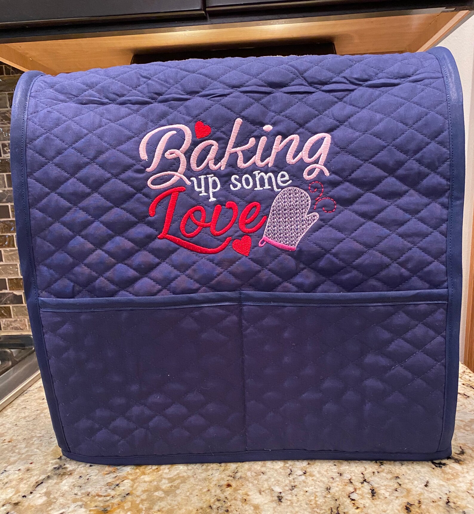 Kitchenaid Mixer Cover NAVY BLUE Kitchenaid Mixer Cover Etsy