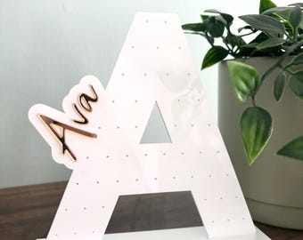 Personalized Acrylic Earring Stand, Jewelry Holder for Girls
