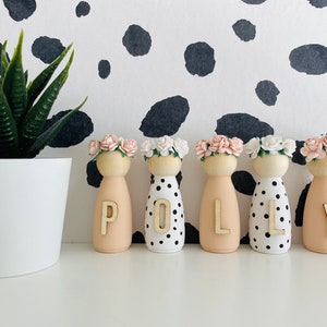 Personalised peg dolls peg, dolls peg, girls room decor, nursery decor girls bedroom accessories, personalised room decor decor spotty beige