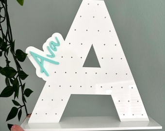 Personalized Acrylic Earring Stand, Jewelry Holder for Girls