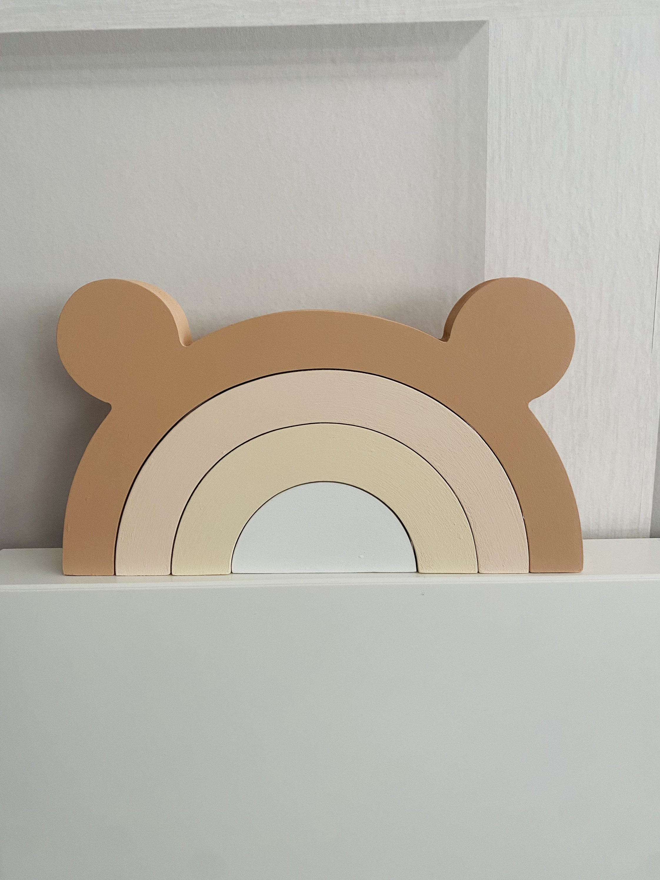Teddy Bear Nursery Decor Wooden Stacking Nursery Decor Etsy