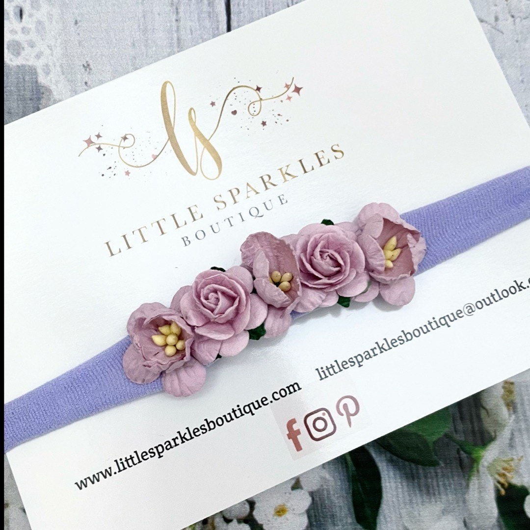 Lilac Floral Headband