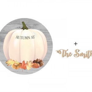 Halloween wooden plaque sign door hanging wall hanging, pumpkin autumn decor home family sign Halloween at the imagem 2