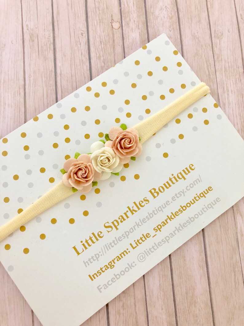 Flower headband, baby headband, white hair bow, wedding hair, gi Flower headband, baby headband, white hair bow, wedding hair, gi