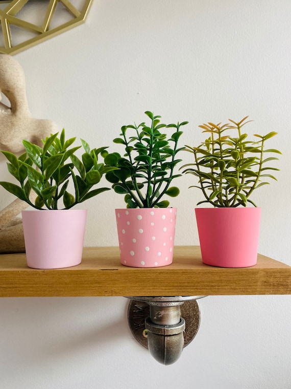 Set di 3 piante finte in vaso erbe aromatiche di qualsiasi colore per  ragazze, decorazione per