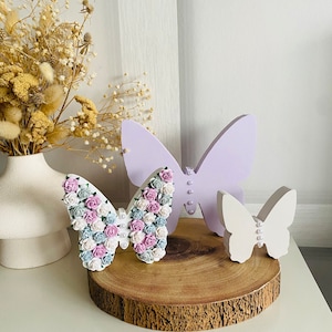 Butterfly floral nursery decor, wooden decor,nursery decor girls nursery decor butterflys wings baby gift decor floral nursery  personalised