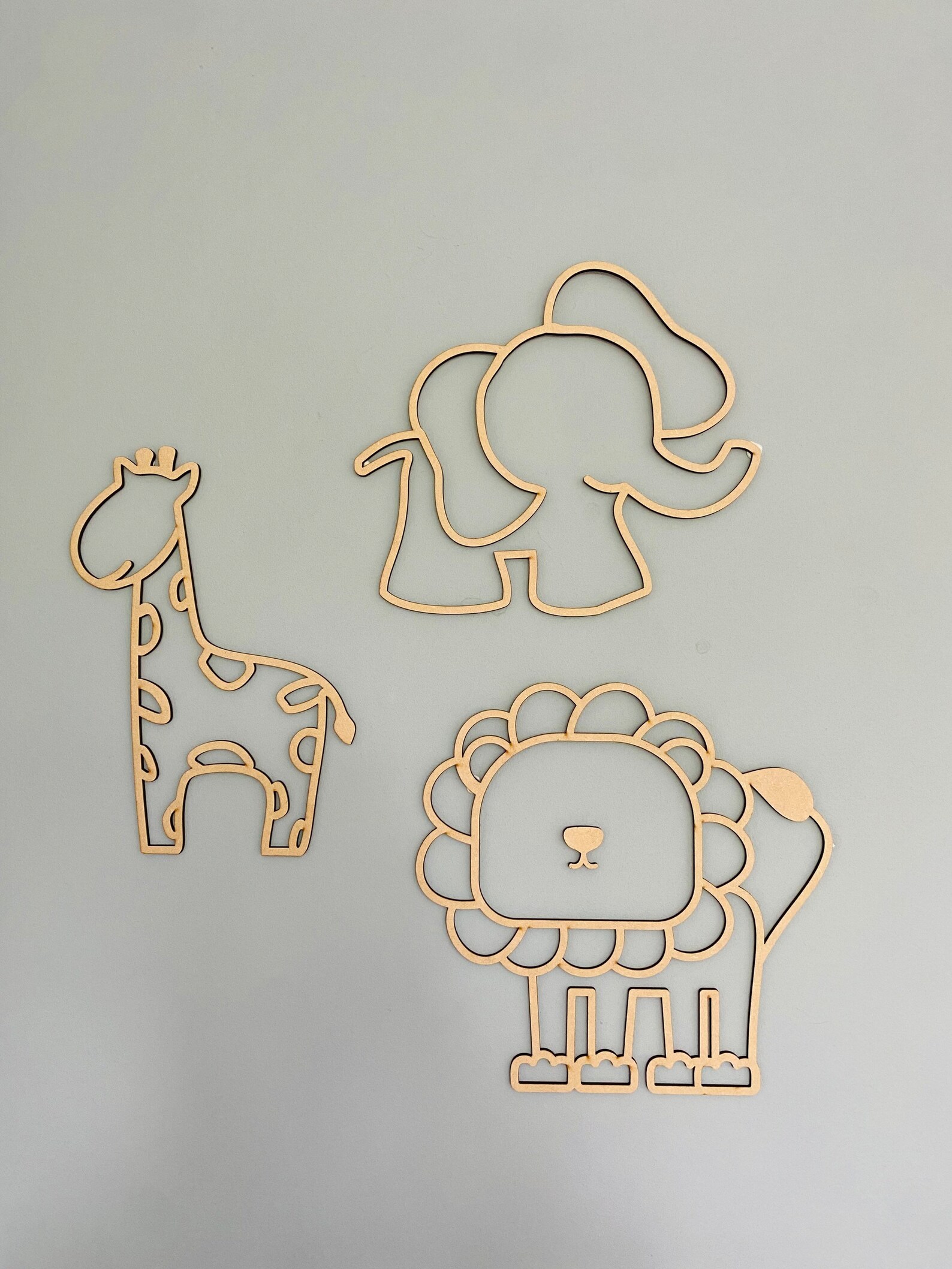 Wooden Animal Wall Decor Decal Nursery Bedroom Boys Room Etsy