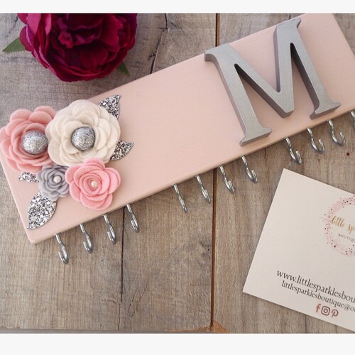 Macrame Hair Bow Holder Hair Bow Organizer Hair Clip Holder Etsy