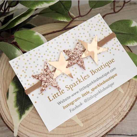 rose gold baby headband