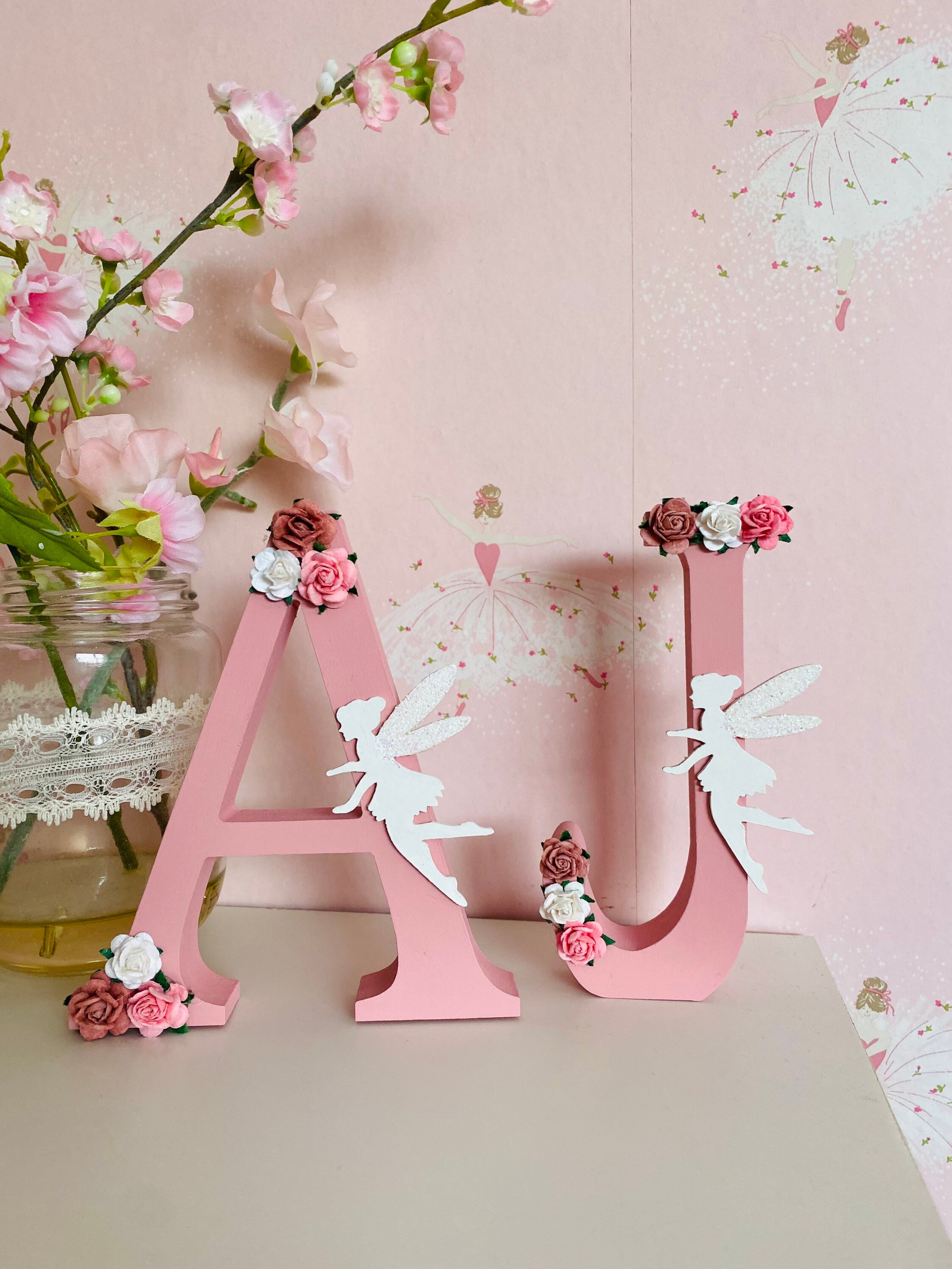 Freestanding Wooden Letter Decor Shelfie Shelf Decor Girls | Etsy UK