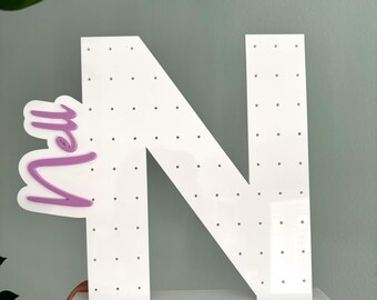 Personalized Acrylic Earring Stand, Jewelry Holder for Girls