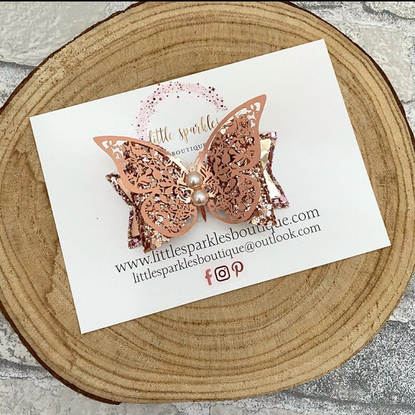 Rose-Gold Butterfly Headband main image 1