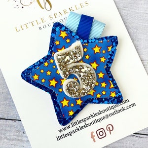 Superhero Birthday Badge: Glitter Star Cake Smash Prop