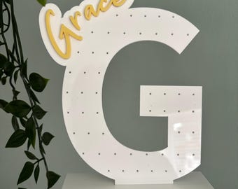 Personalized Acrylic Earring Stand, Jewelry Holder for Girls