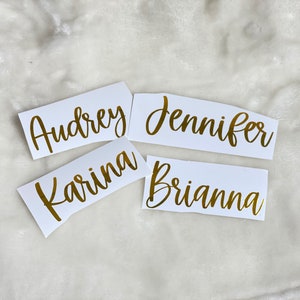 Personalizable Cursive Name Sticker Decals Tumbler Cup Decal Sticker First Name Sticker Decals-Bridesmaids Name Sticker Decals image 4