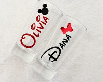 Disney Inspired Shot Glasses | Custom Shot Glasses | Mouse Cruise Party | Disney Trip |  Party Favors | Disney Party  |