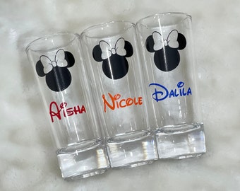 Vasos de chupito personalizados / Vasos de chupito a medida / Novia Disney / Boda Disney / Recuerdos de fiesta / Temática Disney / Chupito Disney