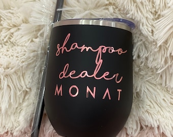 Shampoo Skincare Monat Tumbler, Wine Tumbler, Beauty Influencer, Boss Babe, Shampoo Dealer, Market Partner Gift, SED, Personalized gift