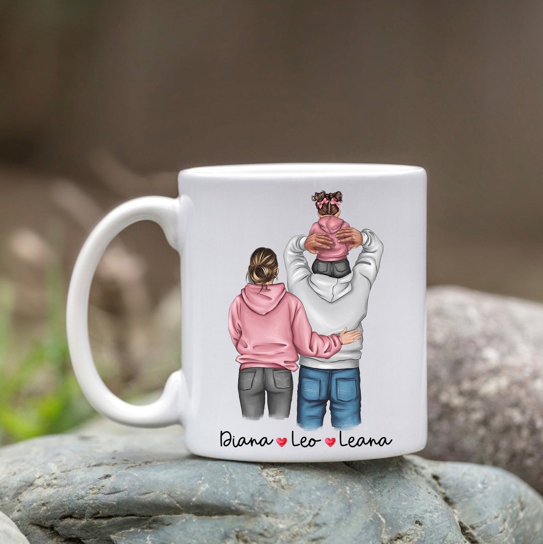 Personalized Family Mug | Custom Family Portrait Mug | Customizable ...