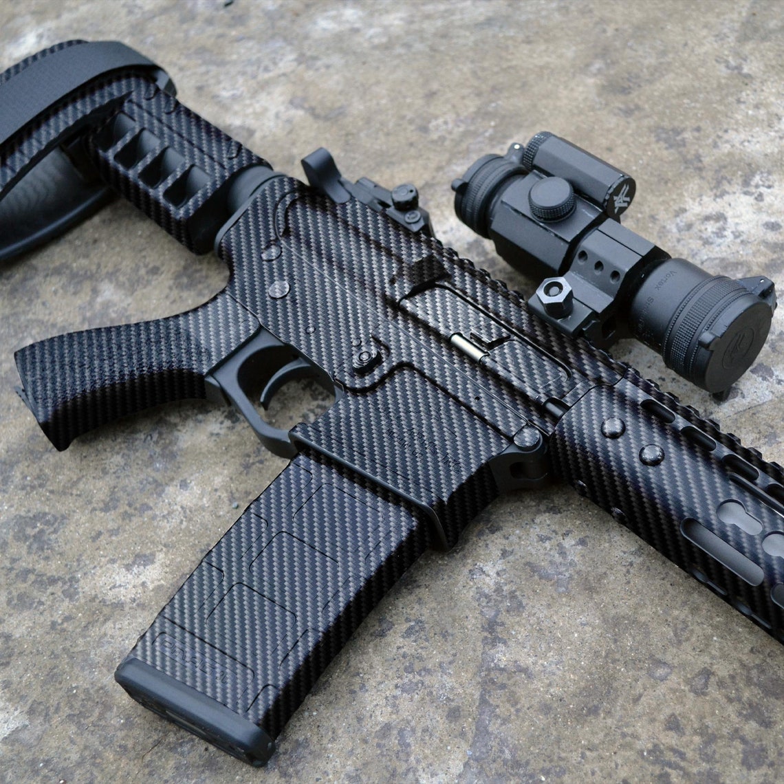 GunSkins AR15 Rifle Skin Camouflage Gun Wrap Carbon Fiber Etsy