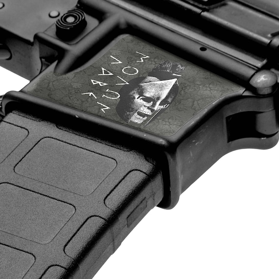 Protected By AR15 Decal 8.5/" x 3.5/" Vinyl Window Sticker for Car Truck NRA AR-15