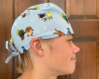 scrub hat tweety bird bouffant bugs 