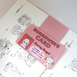 Sonny Angel Library Card Magnetic Bookmark | Perfect Laminated Page Marker