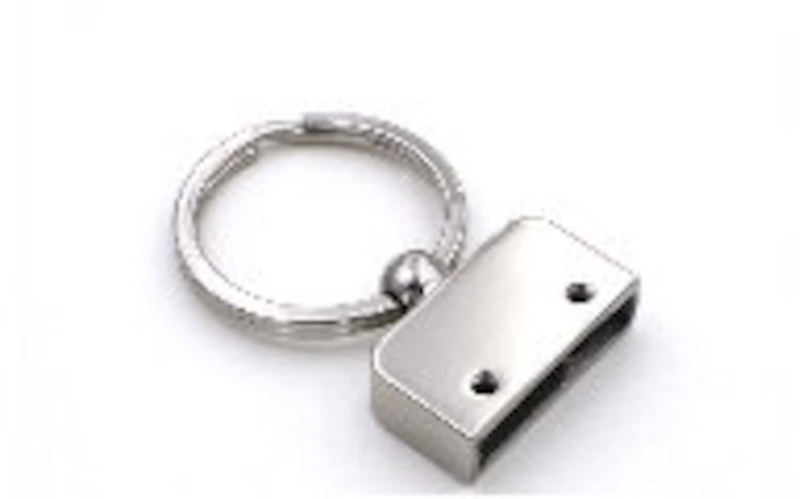 10 Piece Set Screw in 1 inch keychains silver Key fob hardware Etsy