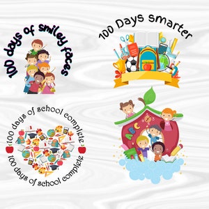 SVG PNG JPEG 100 days of school