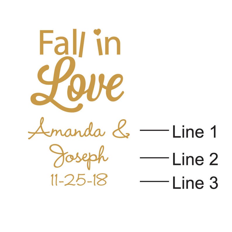 JM907550 24 pcs Fall In Love Design Personalized Mason Jar Drinking Glass