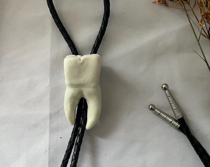 Tooth Bolo Tie Western Country Mens Bolo Tie Vintage Cowboy Necktie for ...