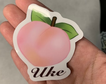 Uke Peach Stickers