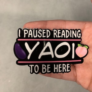 Paused Reading Yaoi Stickers