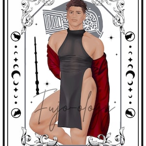 Wolf Boy Knight of Swords Tarot 8x10 Print