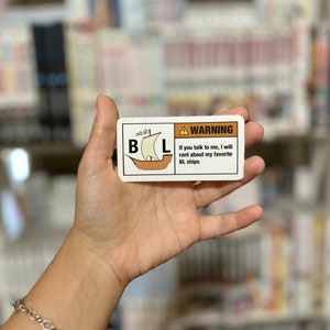 BL Ships Warning Stickers