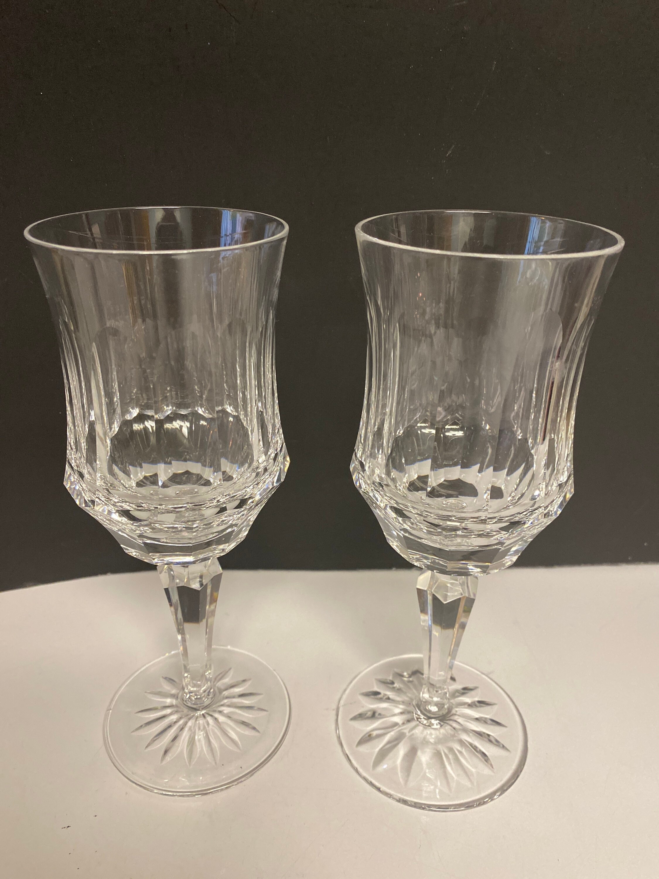 Galway Crystal Old Galway Water Goblets / Glasses Etsy