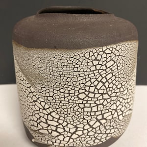 Sandra Dolph Small Rock Vessel Ceramic Sculptural Vase