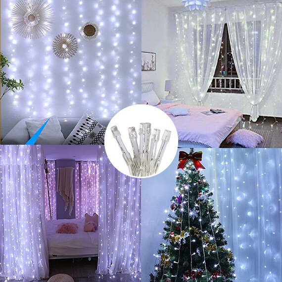 Easy Magical Christmas Window Lights with Fairy String Lights