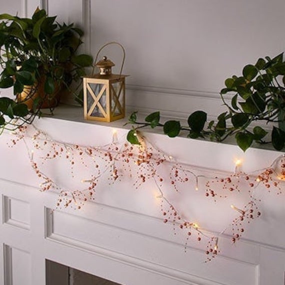 20 LED Pearl Garland Fairy Lights Bead String Lights - Etsy