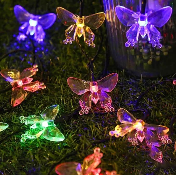 Fluttering Solar Toy Butterfly - Garden Decor Flying Butterflies, Solar  Yard Decor, Walkways and Garden Ornaments Decoration 