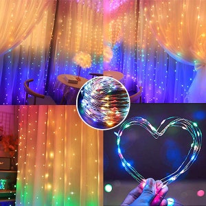 Perfect Holiday 300 LED USB Fairy Curtain Light With Remote 8 Light Modes image 3