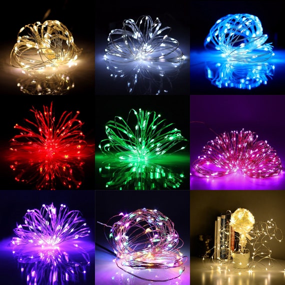 Multi-Color 100 LED 32ft Fairy String Lights Copper Wires Decor Perfect Holiday