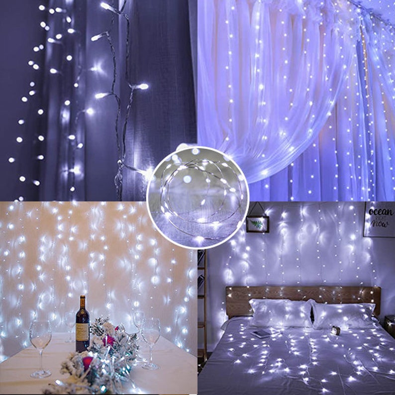 Perfect Holiday 300 LED USB Fairy Curtain Light With Remote 8 Light Modes image 7