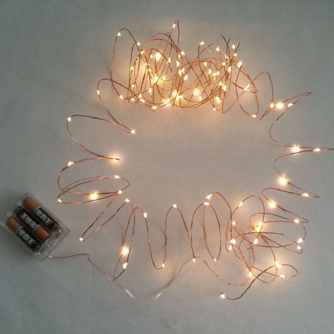 100 LED Battery Operated Fairy Lights Rustic Wedding Etsy